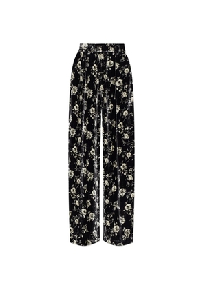 R13 floral trousers - Black