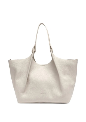 GIANNI CHIARINI Dua pebbled tote bag - White