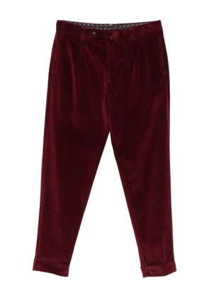 Berwich pleated corduroy trousers - Red