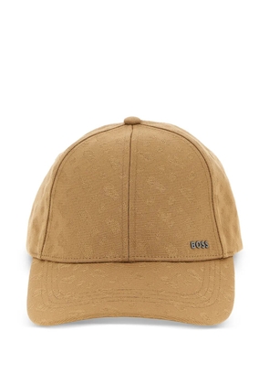 BOSS monogram hat - Brown