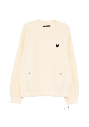 SONGZIO panther-embroidered sweatshirt - Neutrals