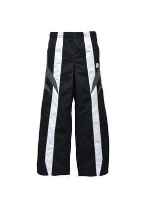 BREATH stripe trousers - Black