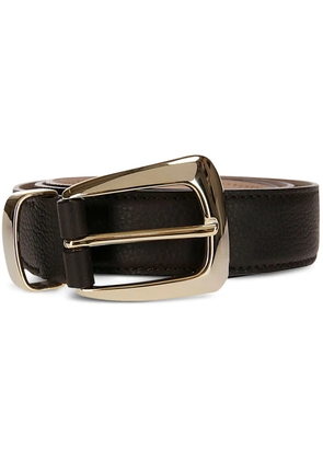 KHAITE buckle leather belt - Brown