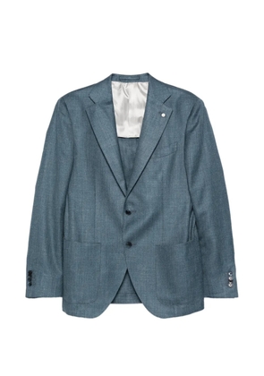 Luigi Bianchi buttoned single-breasted blazer - Blue