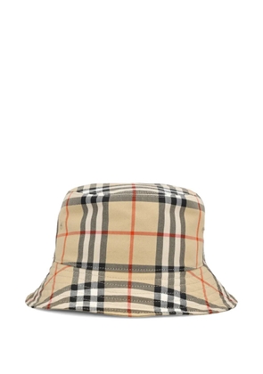 Burberry plaid bucket hat - Neutrals