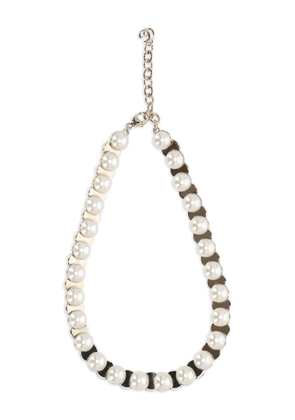 Gucci pearl-embellishment necklace - Silver
