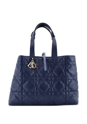 Christian Dior Pre-Owned Toujours Macrocannage Quilt Calfskin Large tote bag - Blue