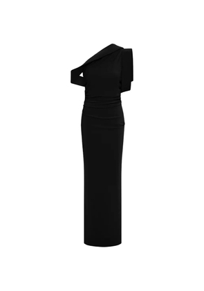 Rachel Gilbert Rowana one-shoulder gown - Black