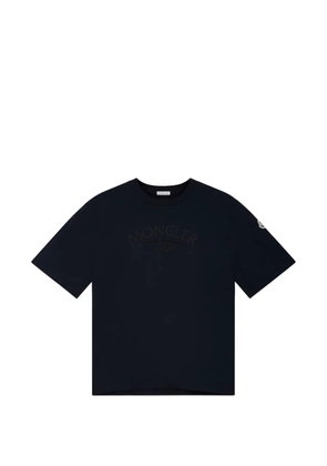Moncler embroidered-logo T-shirt - Blue