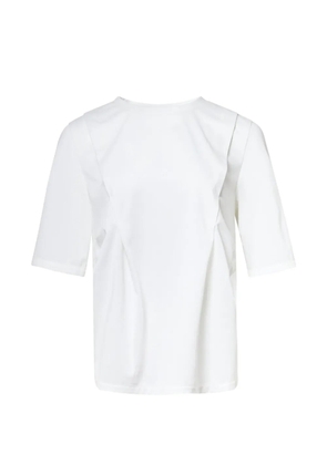 KUMANN YHJ asymmetrical side panel detail T-shirt - White