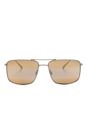 Maui Jim Aeko square pilot-frame sunglasses - Brown