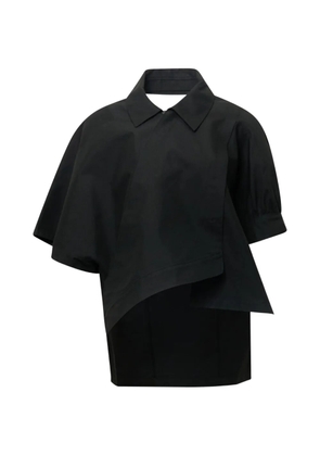 KUMANN YHJ asymmetric signature blouse - Black