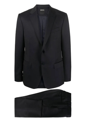 Zegna single-breasted tailored suit - Blue