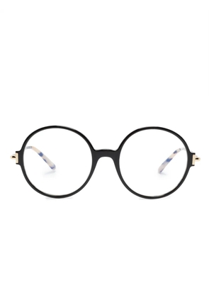 TOM FORD Eyewear FT5914B tortoiseshell round-frame glasses - Black