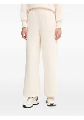 Armani Exchange logo-plaque wide-leg joggers - Neutrals