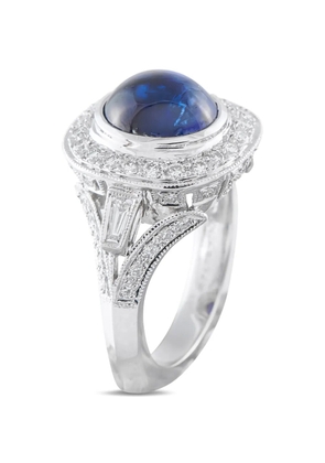 LB Exclusive diamond and sapphire ring - Silver