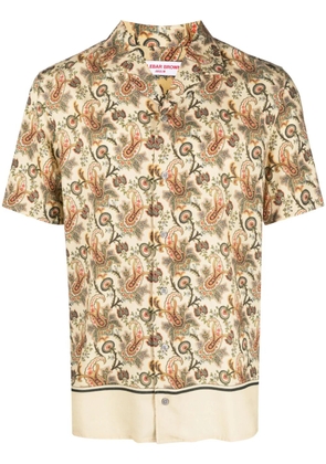 Orlebar Brown Hibbert paisley short-sleeve shirt - Yellow