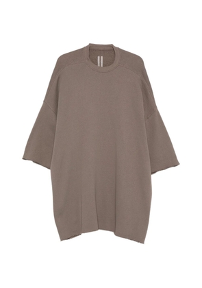 Rick Owens Tommy T frayed T-shirt - Brown