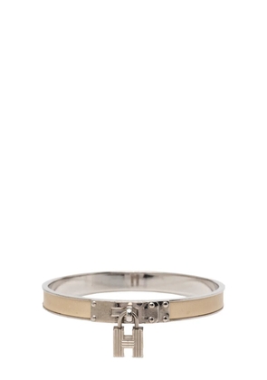 Hermès Pre-Owned 2000-2025 Leather Kelly H Cadena Lock Bangle Bracelet costume bracelet - Brown