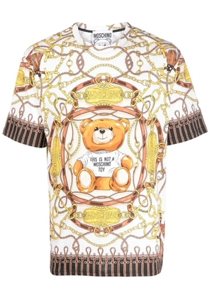 Moschino chain-link print short-sleeve T-shirt - White