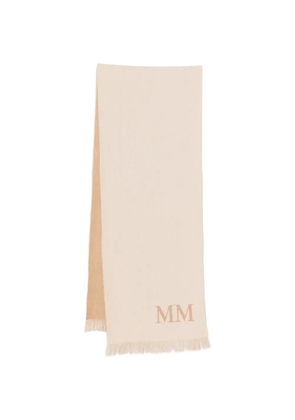 Max Mara Mmlcorona fringed scarf - Neutrals