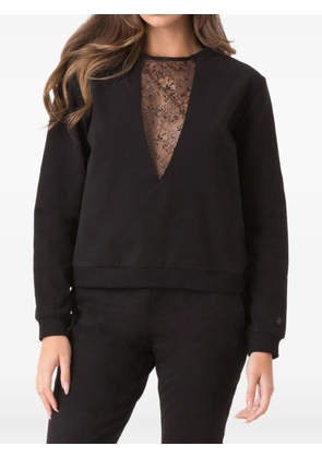 DIMENSIONE DANZA lace-detail sweatshirt - Black