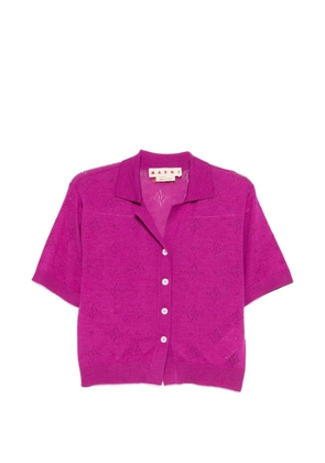 Marni openwork buttoned shirt - Pink