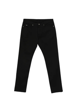 Emporio Armani logo-detail jeans - Black