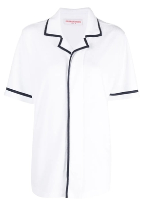 Orlebar Brown Griffith contrast-trim shirt - White