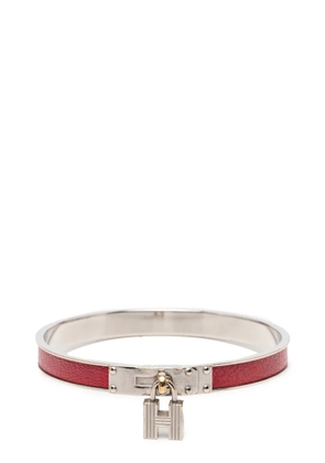 Hermès Pre-Owned 2010-2025 Leather Kelly H Cadena Lock Bangle Bracelet costume bracelet - Red