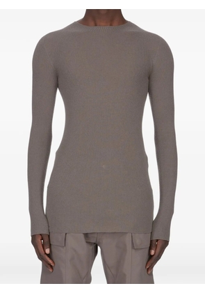Rick Owens ribbed crewneck sweater - Brown