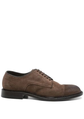 Cenere GB suede derby shoes - Brown
