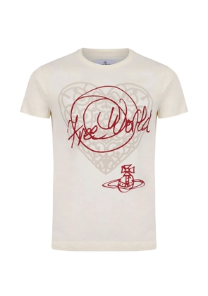 Vivienne Westwood heart-graphic T-shirt - Neutrals