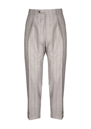 Berwich pinstripe pleated tailored trousers - Grey