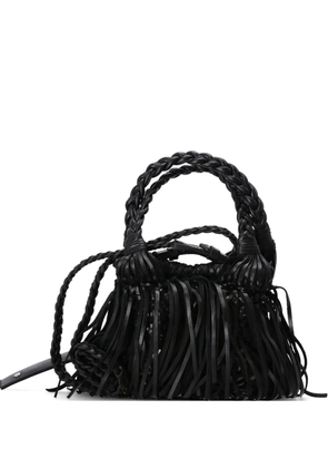 Karl Lagerfeld braided fringe tote bag - Black