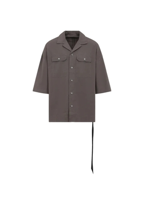 Rick Owens DRKSHDW pocket tie shirt - Brown