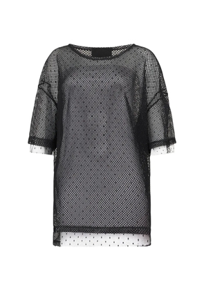 Valentino Garavani mesh overlay T-shirt - Black