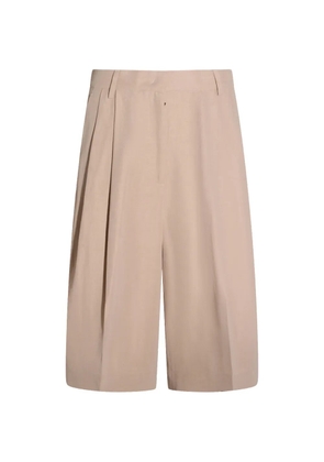 Fabiana Filippi pleated knee-length shorts - Neutrals