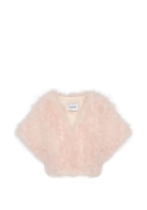 Yves Salomon hook-and-eye-fastening jacket - Pink