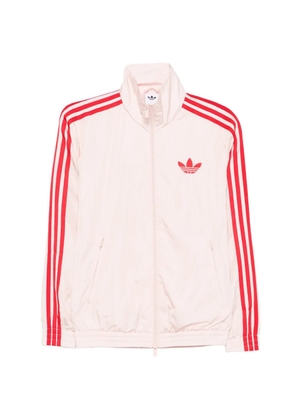 adidas logo-embroidered track jacket - Pink