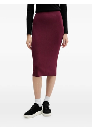 Armani Exchange panelled skirt - Red