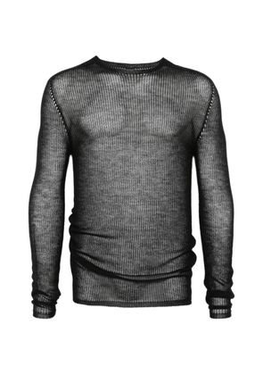 Rick Owens ribbed crew-neck sweater - Black