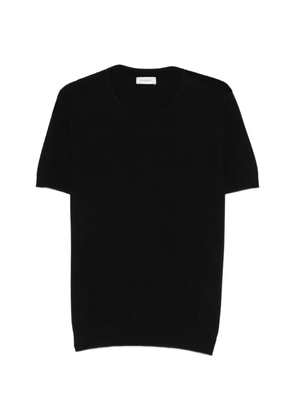 Paolo Pecora textured short-sleeved top - Black