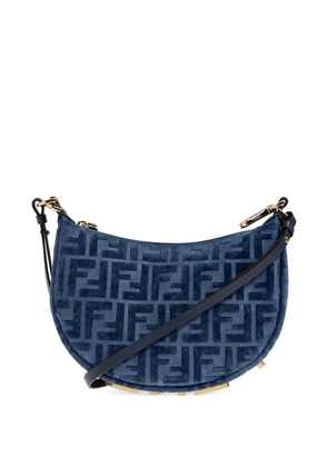 FENDI mini Fendigraphy monogram-logo shoulder bag - Blue