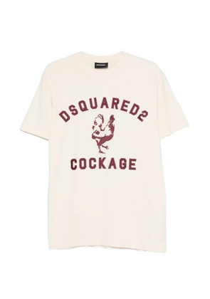 DSQUARED2 graphic print T-shirt - Neutrals