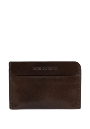 DRIES VAN NOTEN logo card holder - Brown
