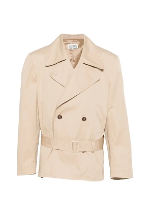Maison Margiela double-breasted belted jacket - Neutrals
