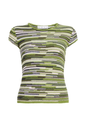 Proenza Schouler White Label Veya knit rib T-shirt - Green