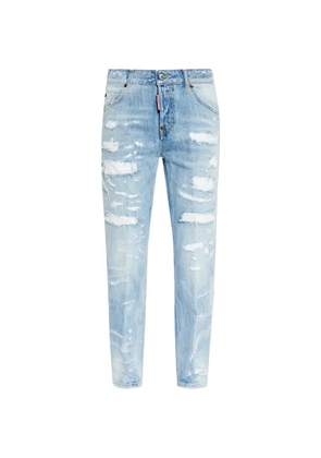 DSQUARED2 distressed rainbow trousers - Blue