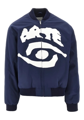 Arte Antwerp logo-print bomber jacket - Blue